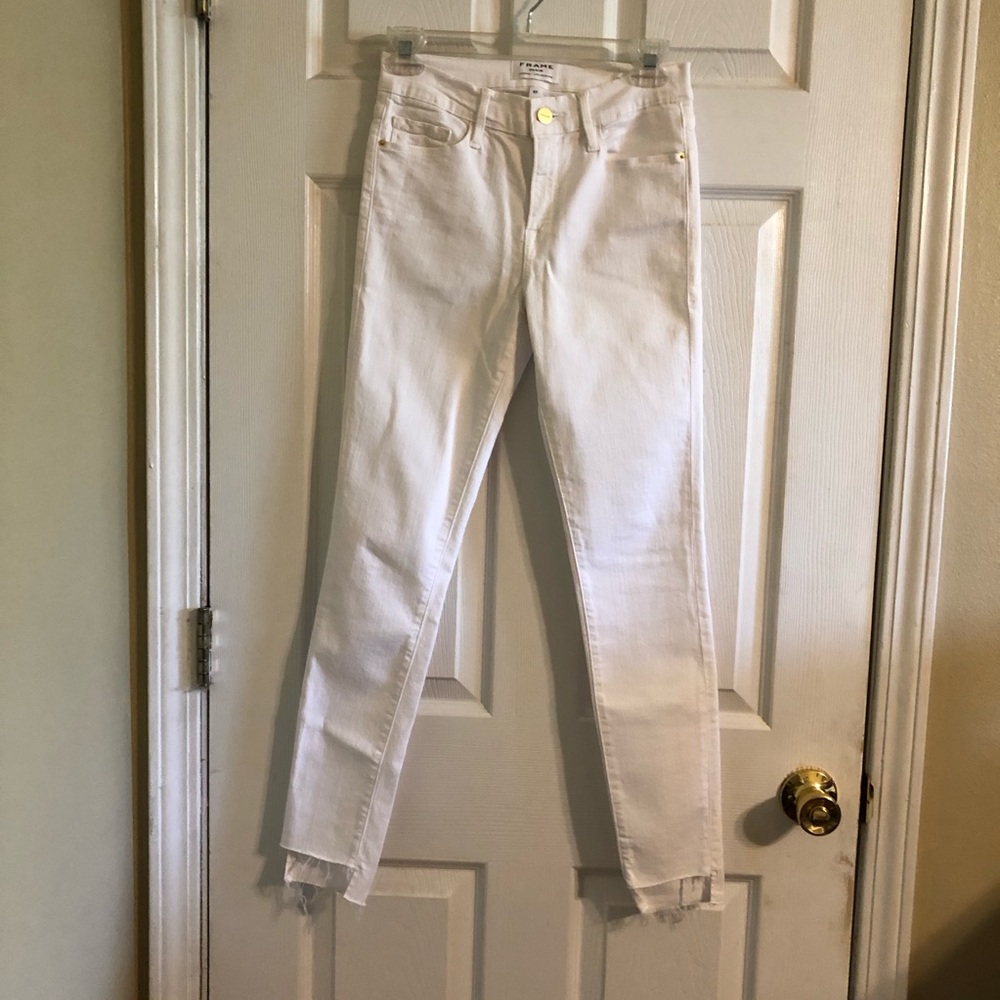FRAME Denim white “le skinny de Jeanne” size 27